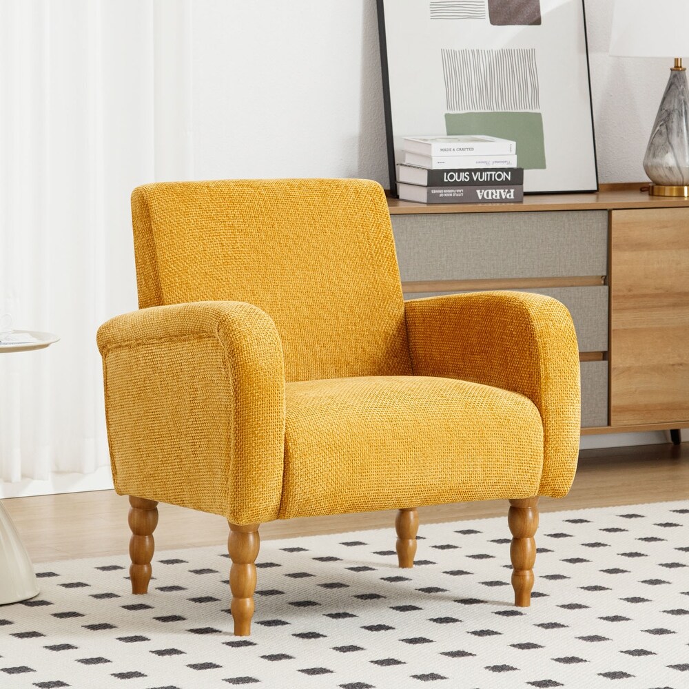 Yellow plaid chair shop