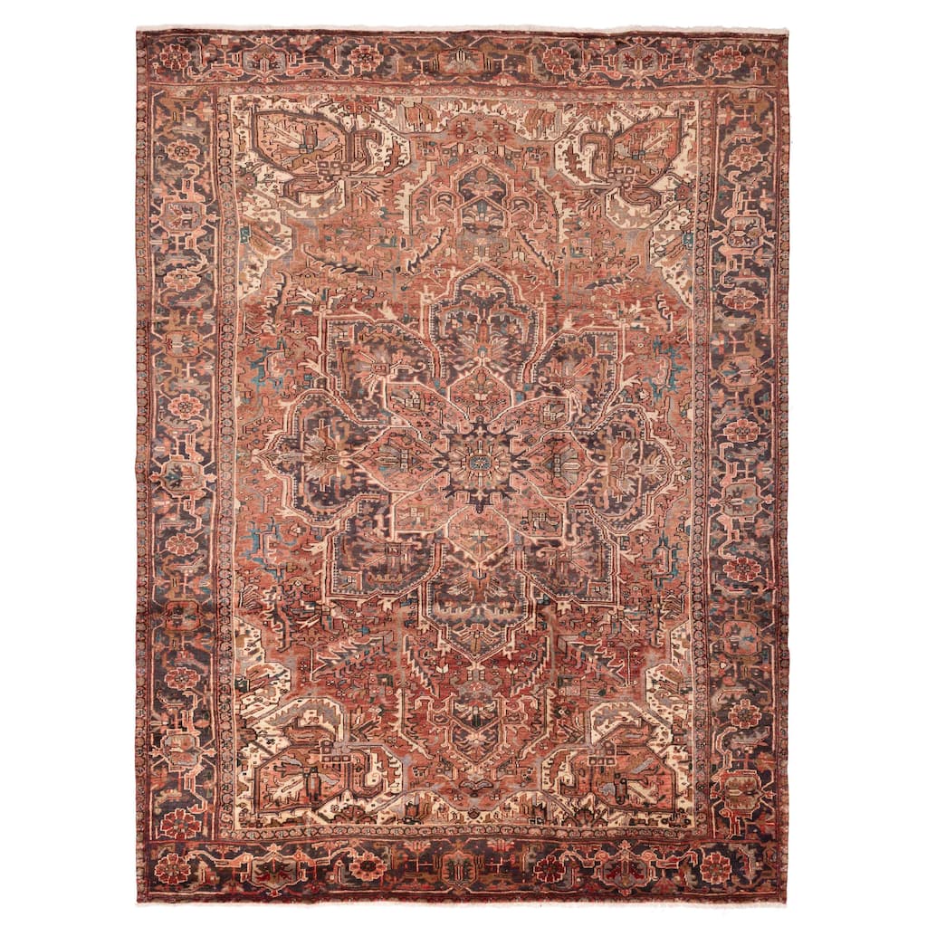 ECARPETGALLERY Hand-knotted Sarabi Dark Copper Wool Rug - 10'0 x 13'1