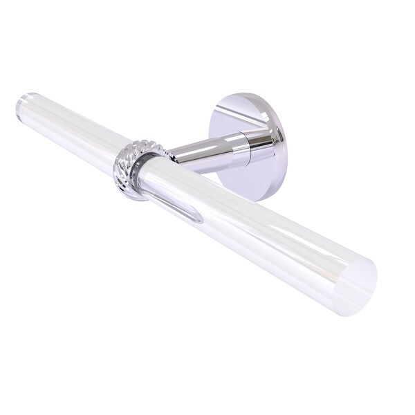 Allied Brass Clearview Collection 2 Arm Guest Towel Holder with Twisted Accents