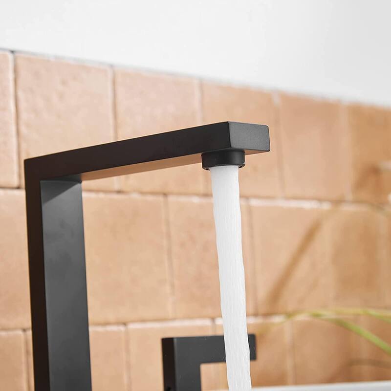 WIZ 8 in. Widespread Double Handle Bathroom Faucet With Pop-up Drain