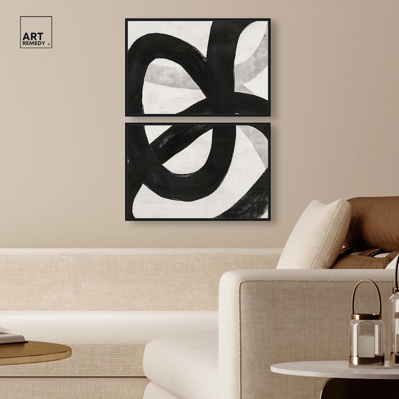 Infinite Loop I Canvas Set of 2 by Art Remedy