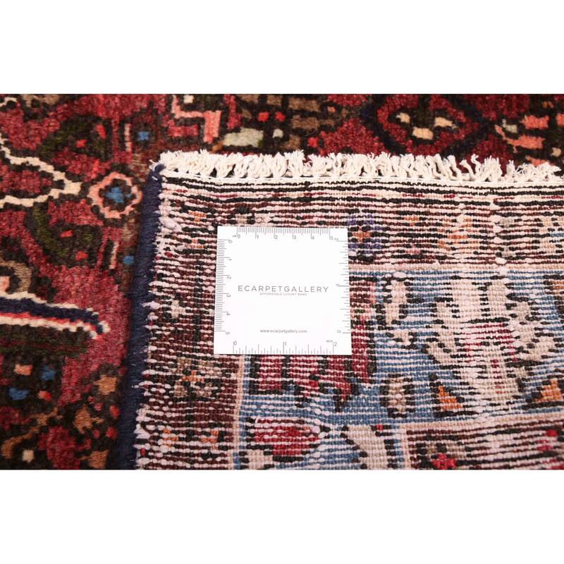 ECARPETGALLERY Hand-knotted Andelz Dark Red Wool Rug - 3'5 x 9'3