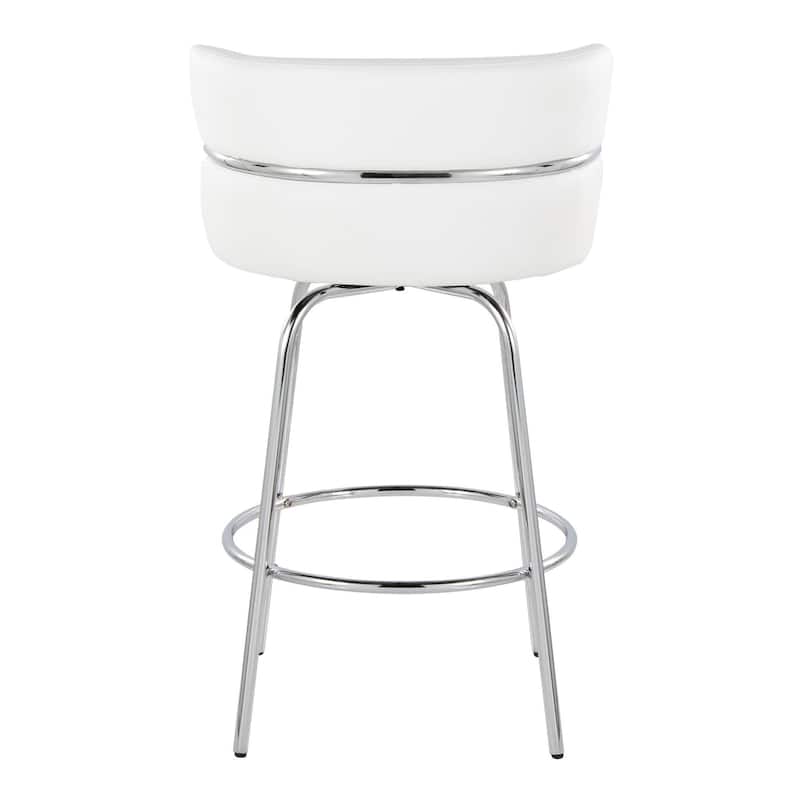 Silver Orchid Lena 26" Fixed-Height Counter Stool (Set of 2)