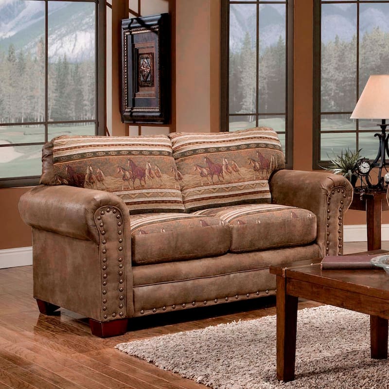 Wild Horses Lodge Loveseat