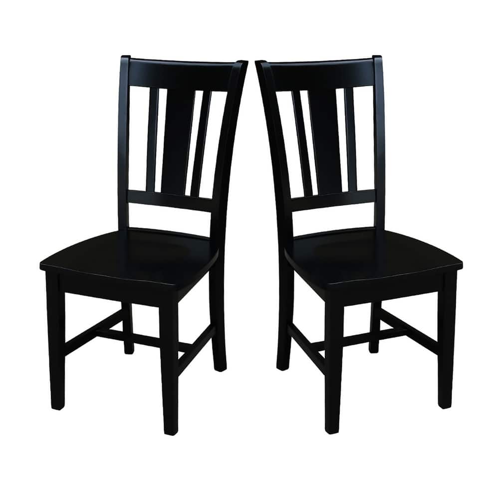 International Concepts Solid Wood San Remo Splatback Chairs - Set of 2