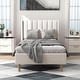 preview thumbnail 141 of 145, Alazyhome Upholstered Platform Bed Frame