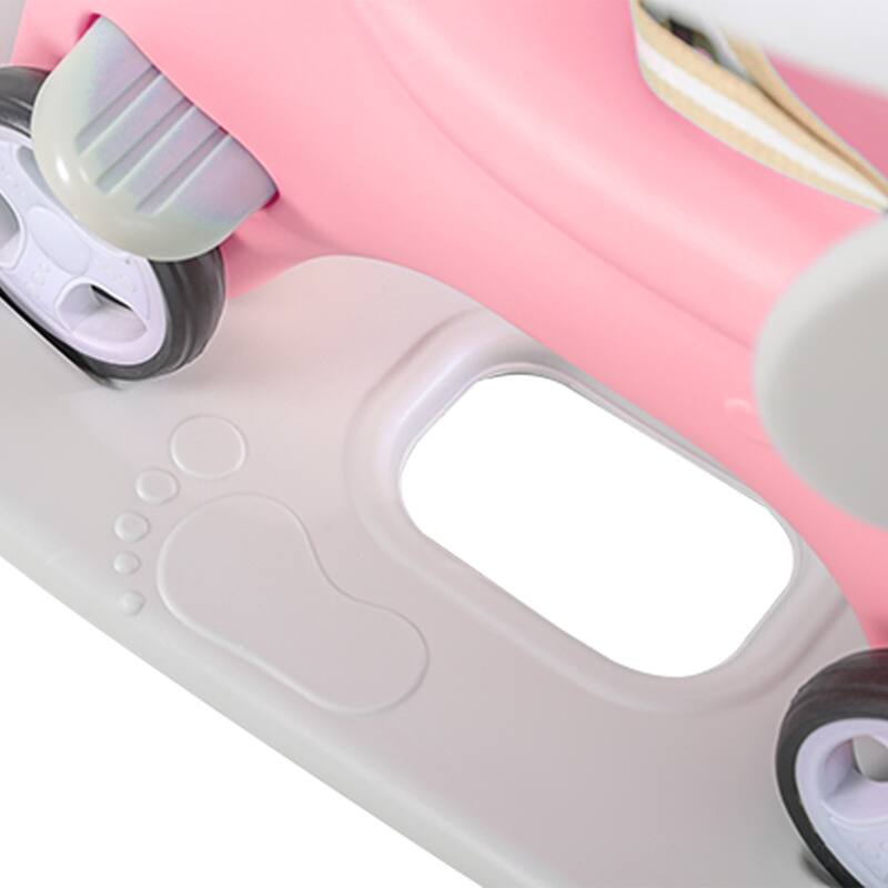 Anmytek Pink Unicorn 2 in 1 Rocking Horse and Push Walker Convertible Baby Toddler Toy