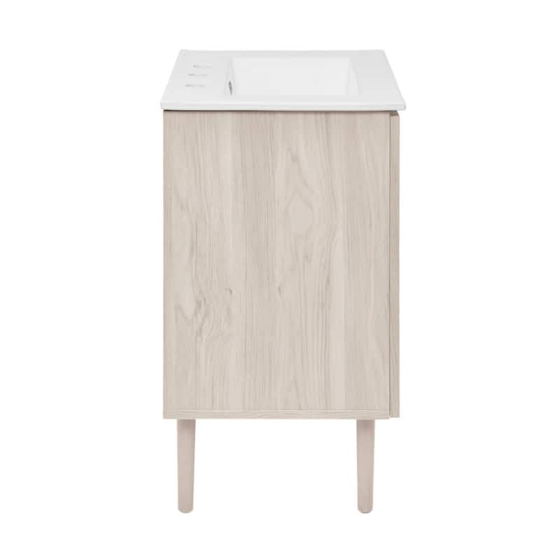 Swiss Madison SM-BV6201-3W Bron 24" Free Standing Single Basin Vanity