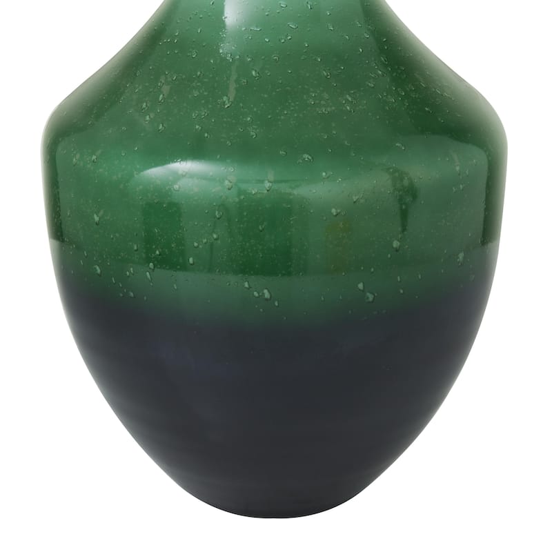 Glass Ombre Decorative Vase - Green - Roche River Decor