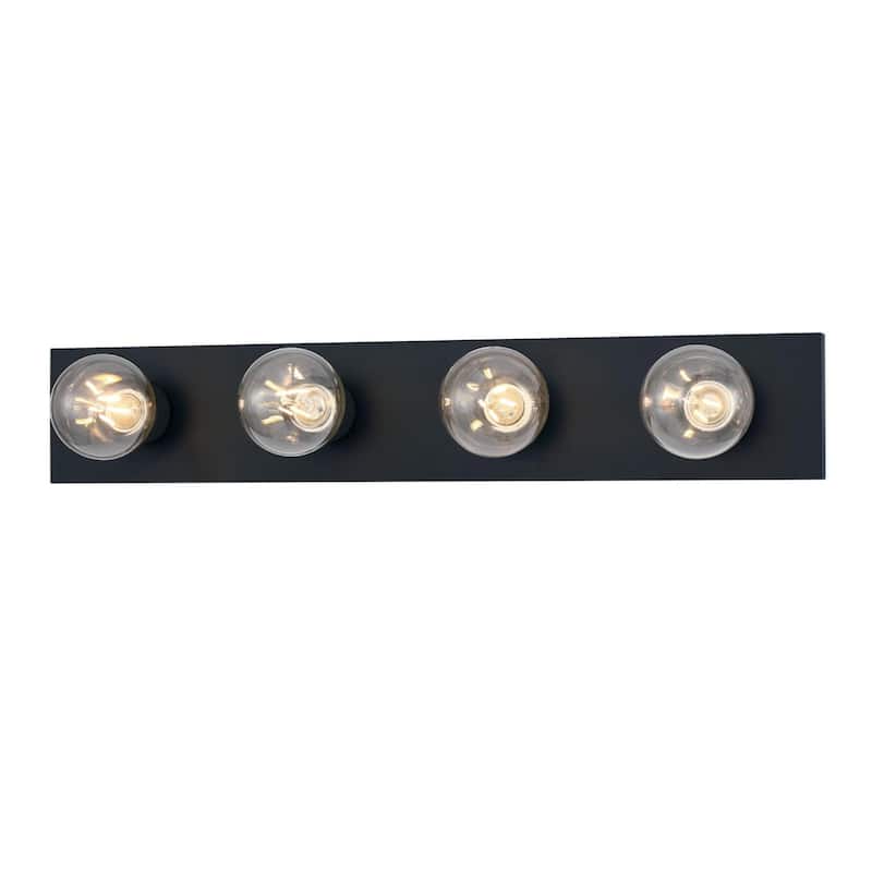 Westinghouse Lighting Four-Light Matte Black Indoor Wall Fixture