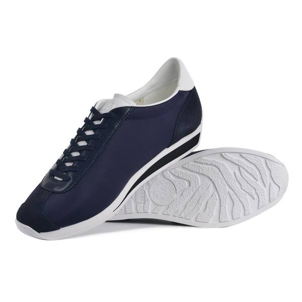 Shop Versus Versace Mens Navy Blue Suede Leather Lion Sneakers Rtl