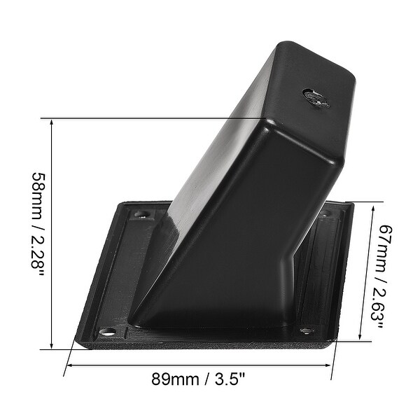 Recessed Speaker Handle Grasp Pocket Style for PA/DJ Speaker Cabinet Box - Black