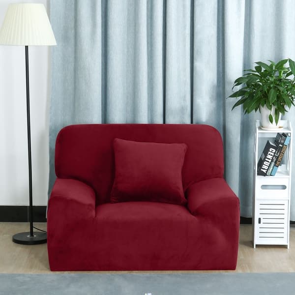 Flannel Stretch Fabric Sofa Cover Slipcovers For