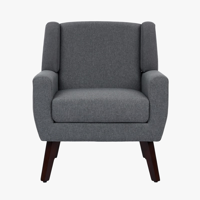 Modern Upholstered Linen Armchair Accent Chair
