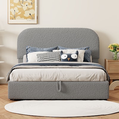 Platform Bed with Hydraulic Storage System