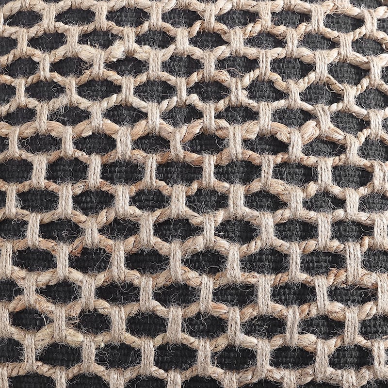 Boho Living Jada Braided Cotton/Jute Throw Pillow Covers