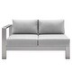 preview thumbnail 7 of 21, Shore Sunbrella Outdoor Patio Aluminum 9 Piece Sectional Sofa Set