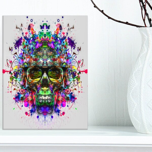 Skull Think Seriously Canvas Painting Wall Art Posters&Print Picture Home Decor
