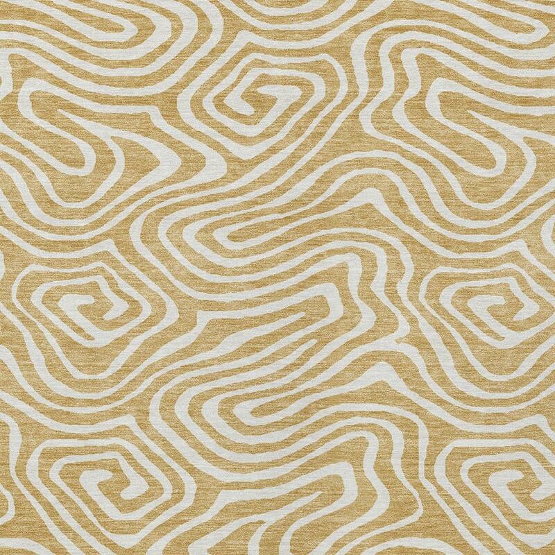 HomeRoots Abstract Transitional Rectangle Outdoor Rug