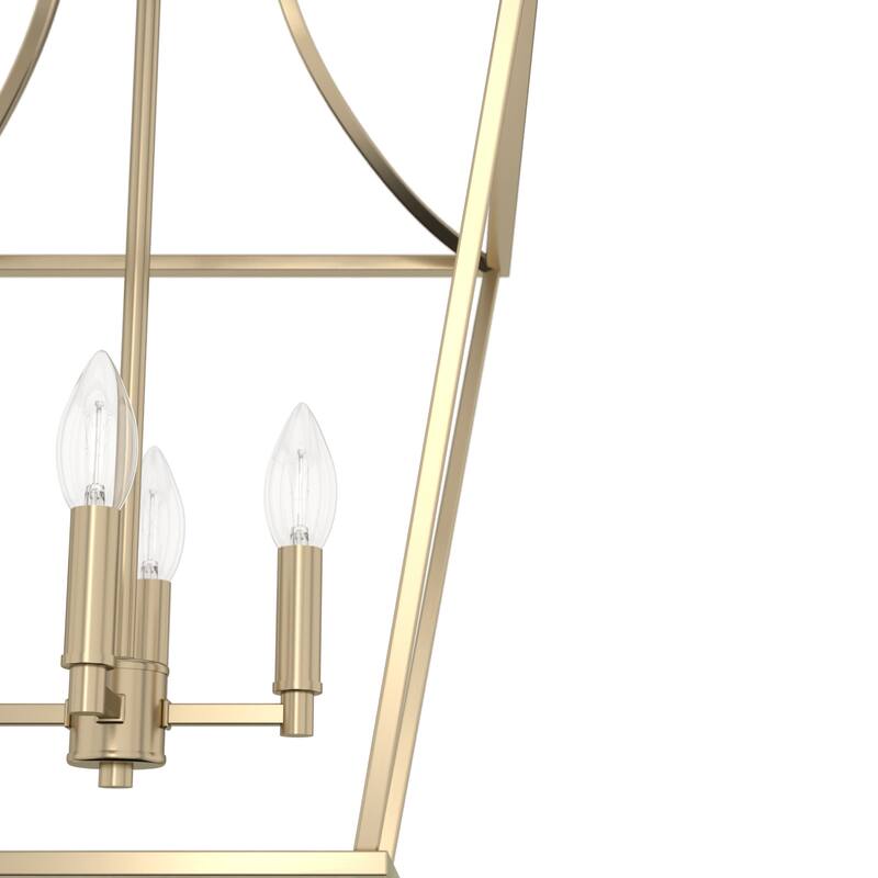 Hunter 15" Laurel Ridge 4-Light Lantern Pendant - Kitchen Island, Dining Room, Entry - Candle, Modern Farmhouse, Industrial