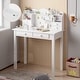 preview thumbnail 1 of 6, Computer Desk Home Office Desk Writing Desk 7 Drawers 31.5"x15.8"