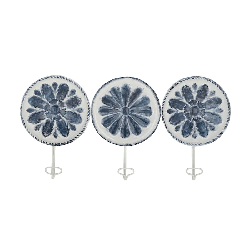 White Iron Farmhouse Wall Hook 11 x 22 x 2 - 22 x 2 x 11