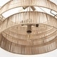 preview thumbnail 9 of 10, Marimba Natural Cane Multi-Tiered 6 Bulb Round Chandelier