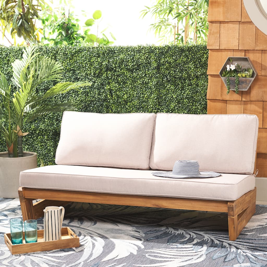 SAFAVIEH Outdoor Living Chester 2 Seater Sofa - 59Wx37Dx27H