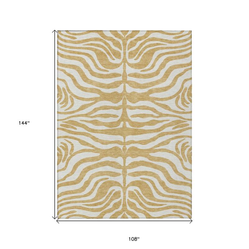 HomeRoots Animal Print Transitional Rectangle Outdoor Rug