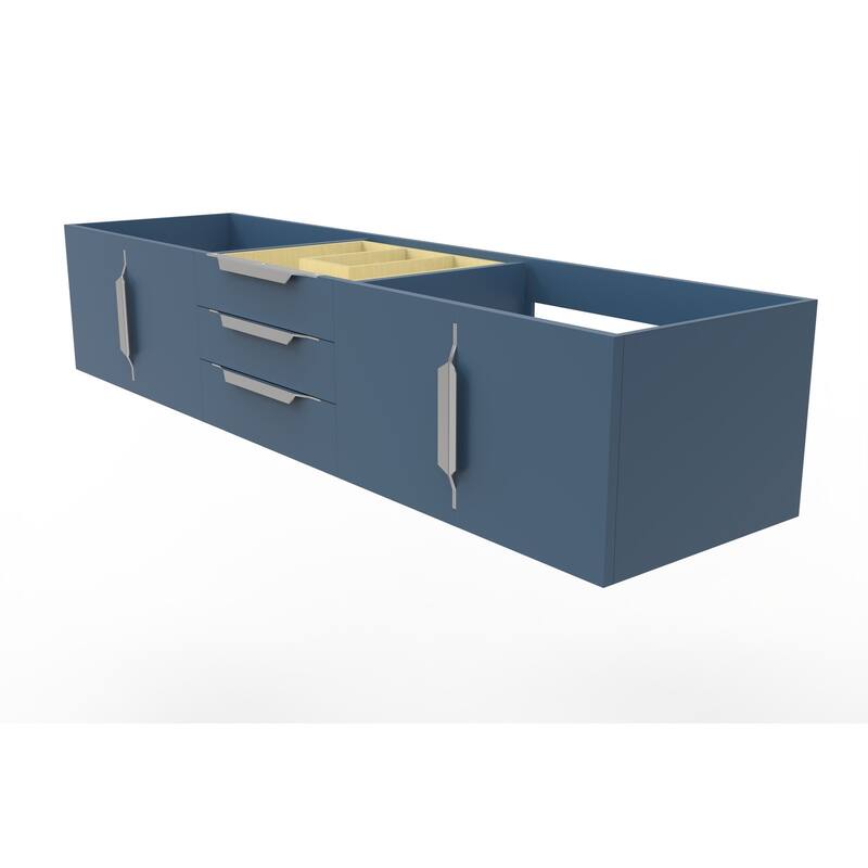 Alpine 72" Wall Mounted Bathroom Vanity (Base Only)