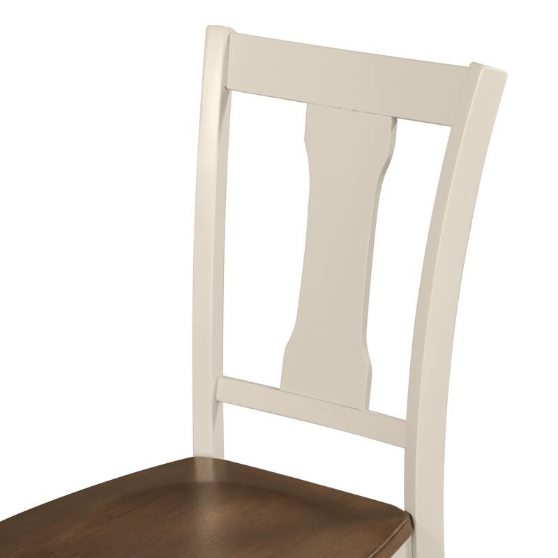 Classic 6-Piece Dining Set Wooden Table and 4 Chairs with Bench