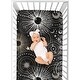 preview thumbnail 6 of 4, Sweet Jojo Designs Black Space Moon and Stars Boy, Girl, Unisex/Gender Neutral Fitted Crib Sheet - Gold & Silver Celestial, Sky
