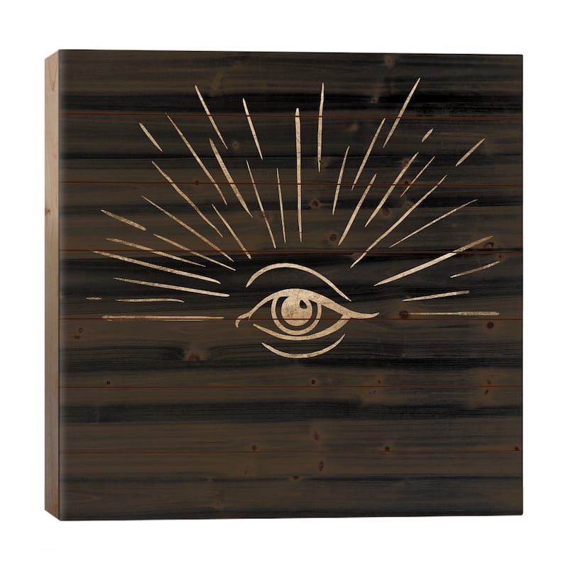 Third Eye II Print On Wood by Jacob Green - Multi-Color - 26x26x1.5