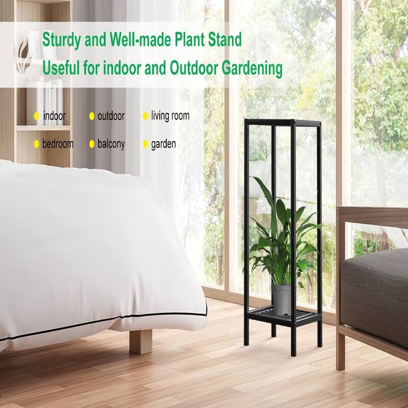 2 Tier 30" Tall Indoor Outdoor Plant - 12 x 12 x 30 inches