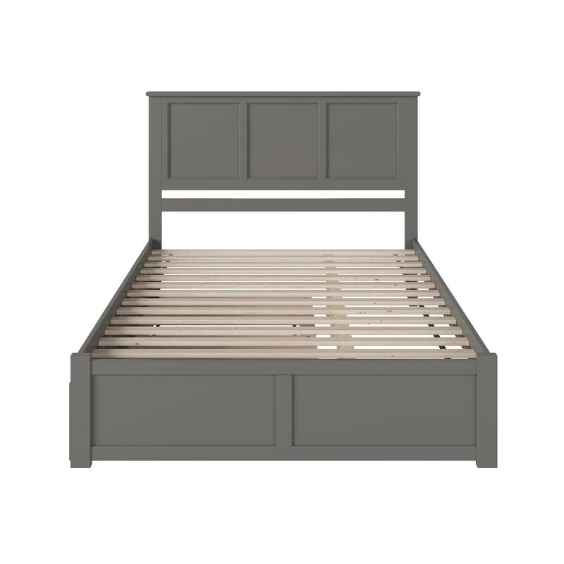 AFI Madison Platform Bed with Footboard & Twin XL Trundle