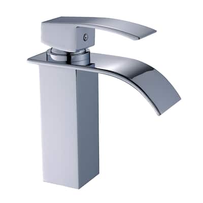 Single Handle Single Hole Bathroom Faucet in Chrome - 1.97*7.75