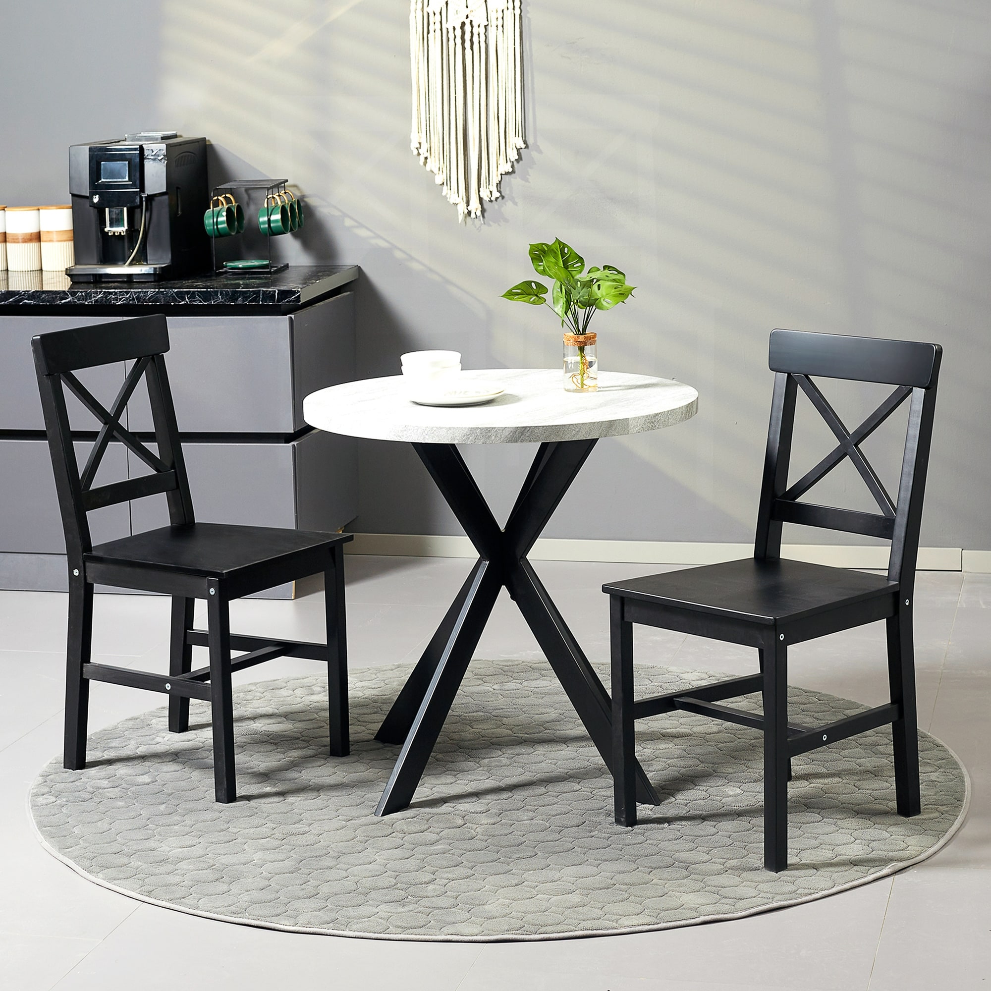 Cross back farmhouse chairs sales