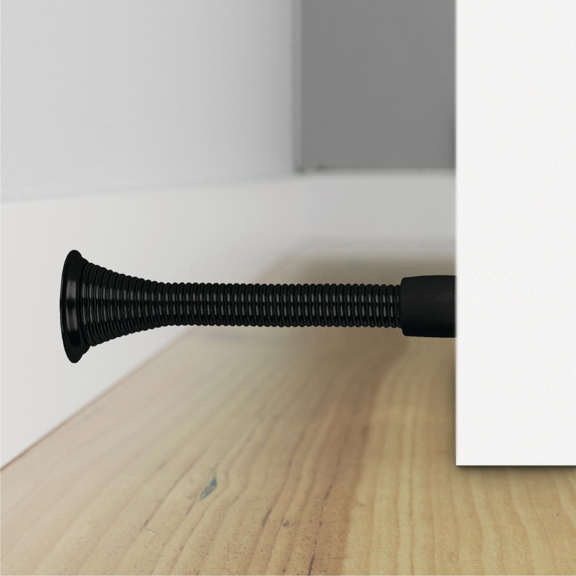 Mega Handles Spring Door Stopper with Rubber Tip | Flexible Spring Bumper | Wall Protection | Easy Installation