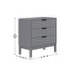 preview thumbnail 14 of 18, Wooden 3-Drawer Dresser with Smooth Bearing Slides for Kids Bedroom