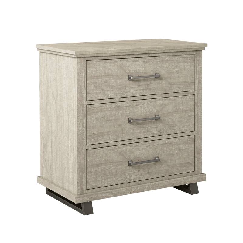 Farmhouse-inspired 3-Piece Bedroom Set - 2 Nightstands and 1 Dresser