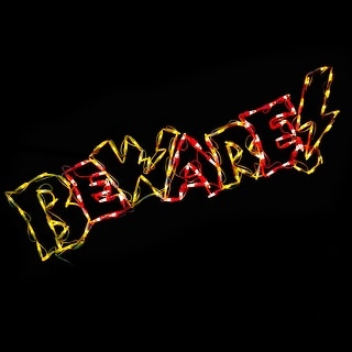 Halloween LED BEWARE 44 inches