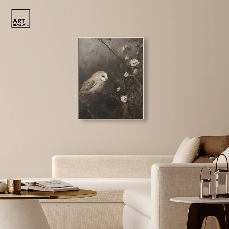 Owl in the Shadows I Canvas by Art Remedy