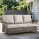 Option Brwon Wicker Beige Cushion