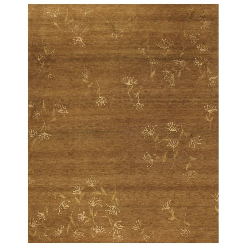 Tristesse Hand Knotted Transitional Rug - 7'-9" x 9'-9" - Terracotta