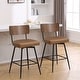 preview thumbnail 109 of 136, 26"/29" Faux Leather Swivel Counter/Bar Stools Set of 2/3