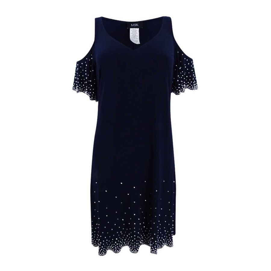 m and s navy dress