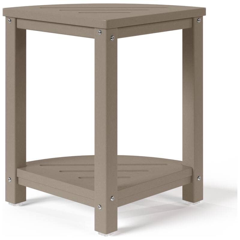 Anapolis Poly Corner Shower Bench