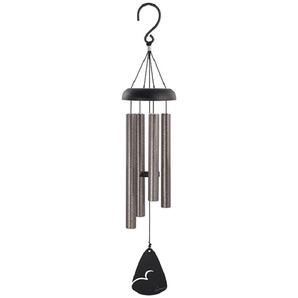 21” Silver and Black Signature Series Aluminum Wind Chime - N/A