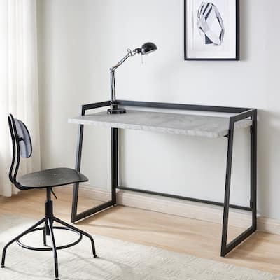 Leick Home Mixed Metal and Wood Desk