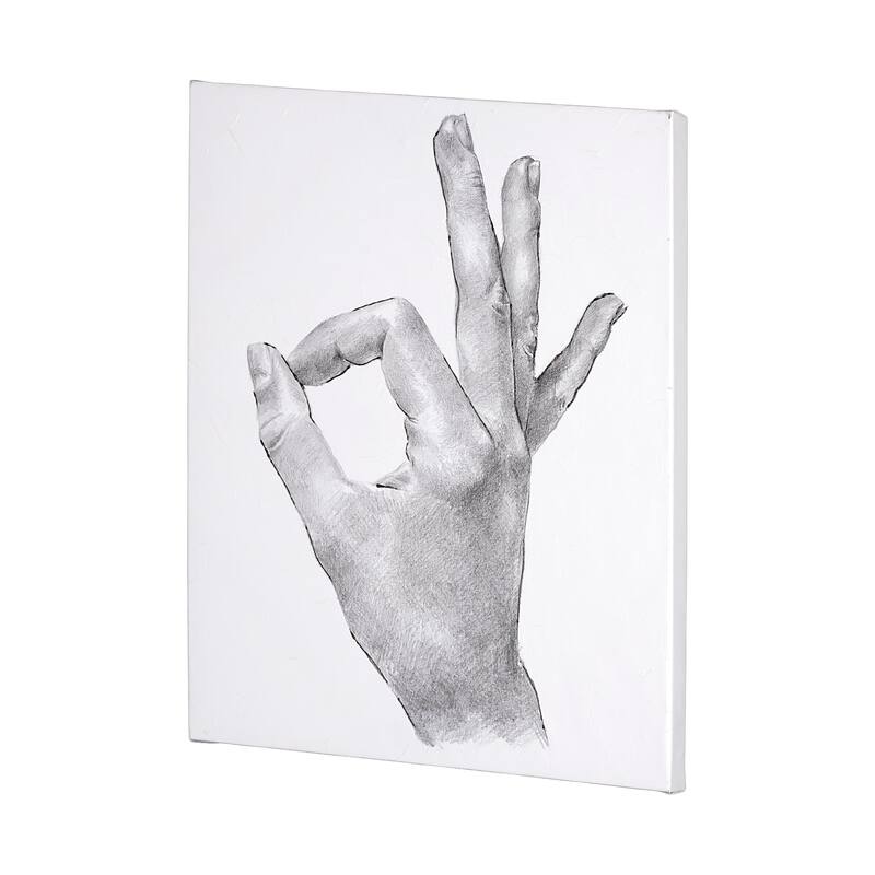 Hand Signs III (40 x 50) Canvas Art Print